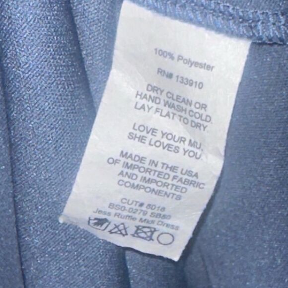 NWTs Show Me Your MuMu Jess Ruffle Midi Dress Size Medium - Picture 5 of 5